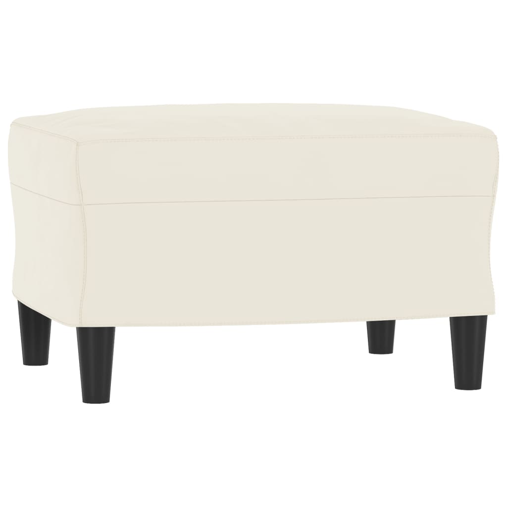 3-tlg. Sofagarnitur Creme Samt