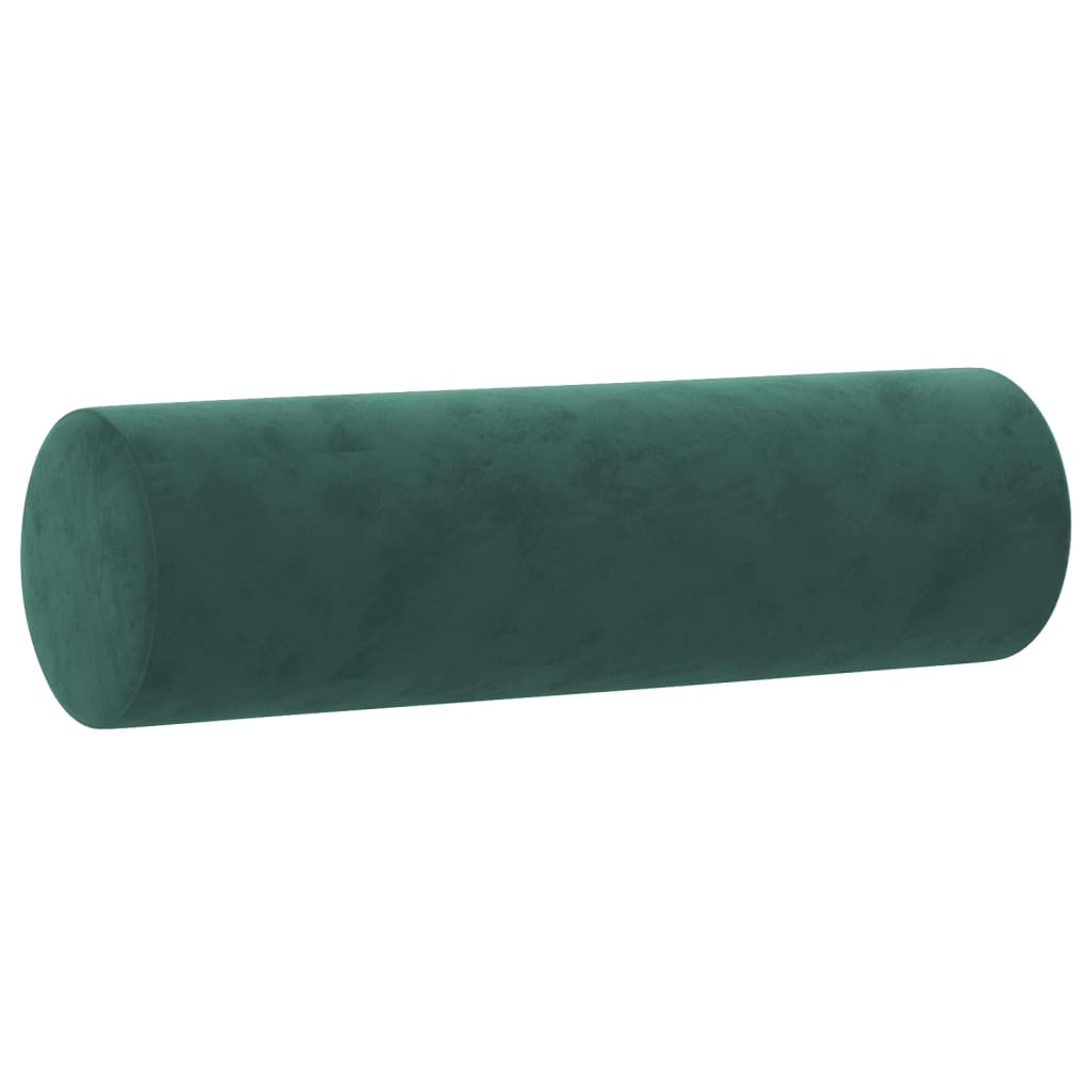 3-piece sofa set with cushions dark green velvet