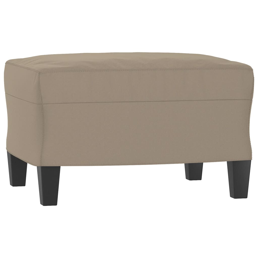4-tlg. Sofagarnitur mit Kissen Taupe Mikrofasergewebe