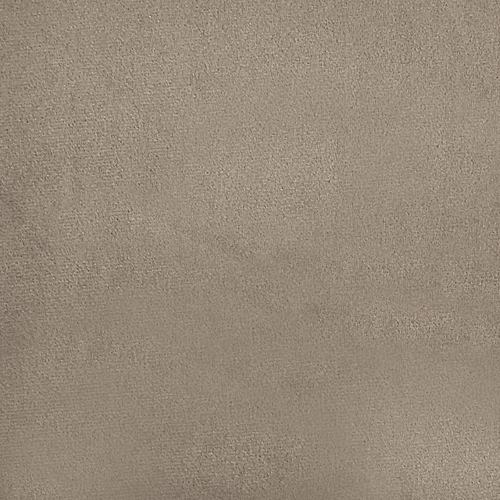 4-tlg. Sofagarnitur mit Kissen Taupe Mikrofasergewebe