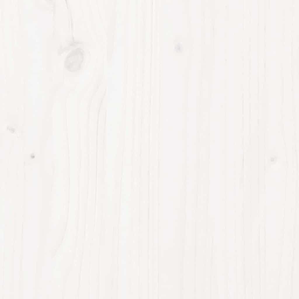 Canapés de jardin sans accoudoirs 2 pcs. Blanc 70x70x67 cm bois de pin