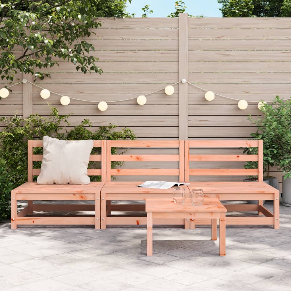 Canapés de jardin sans accoudoirs 3 pièces 70x70x67 cm Bois de sapin de Douglas