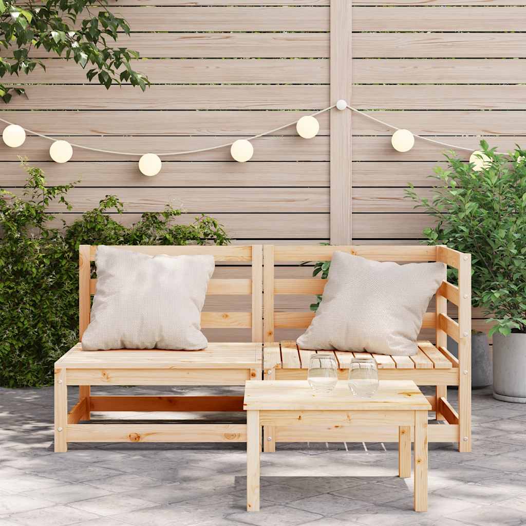 Gartensofa 2-Sitzer Massivholz Kiefer
