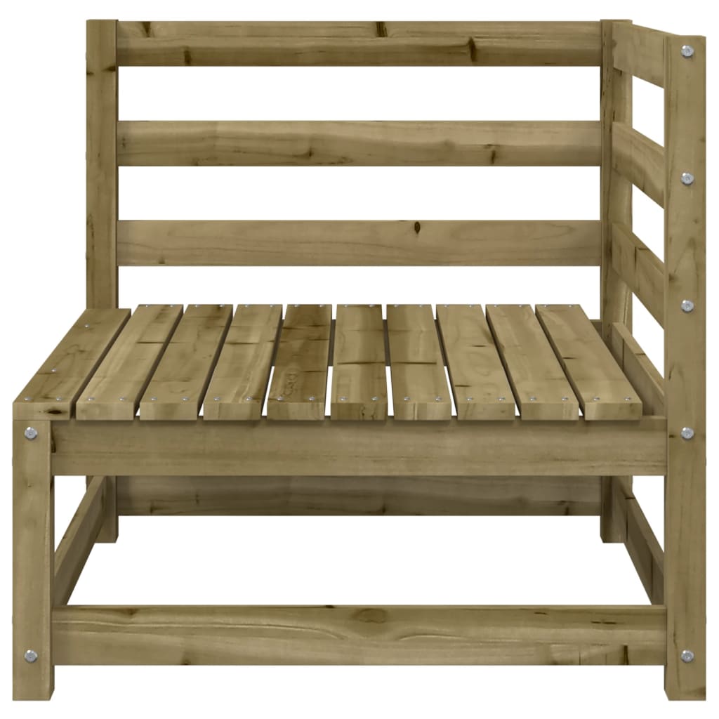 Garden Sofa 2-Seater Pinewood Impregnated