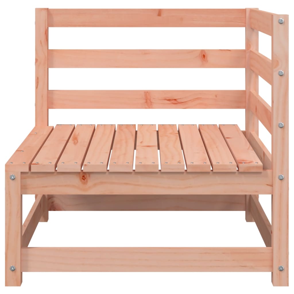 Garden sofa with stool 2-seater solid wood Douglas fir