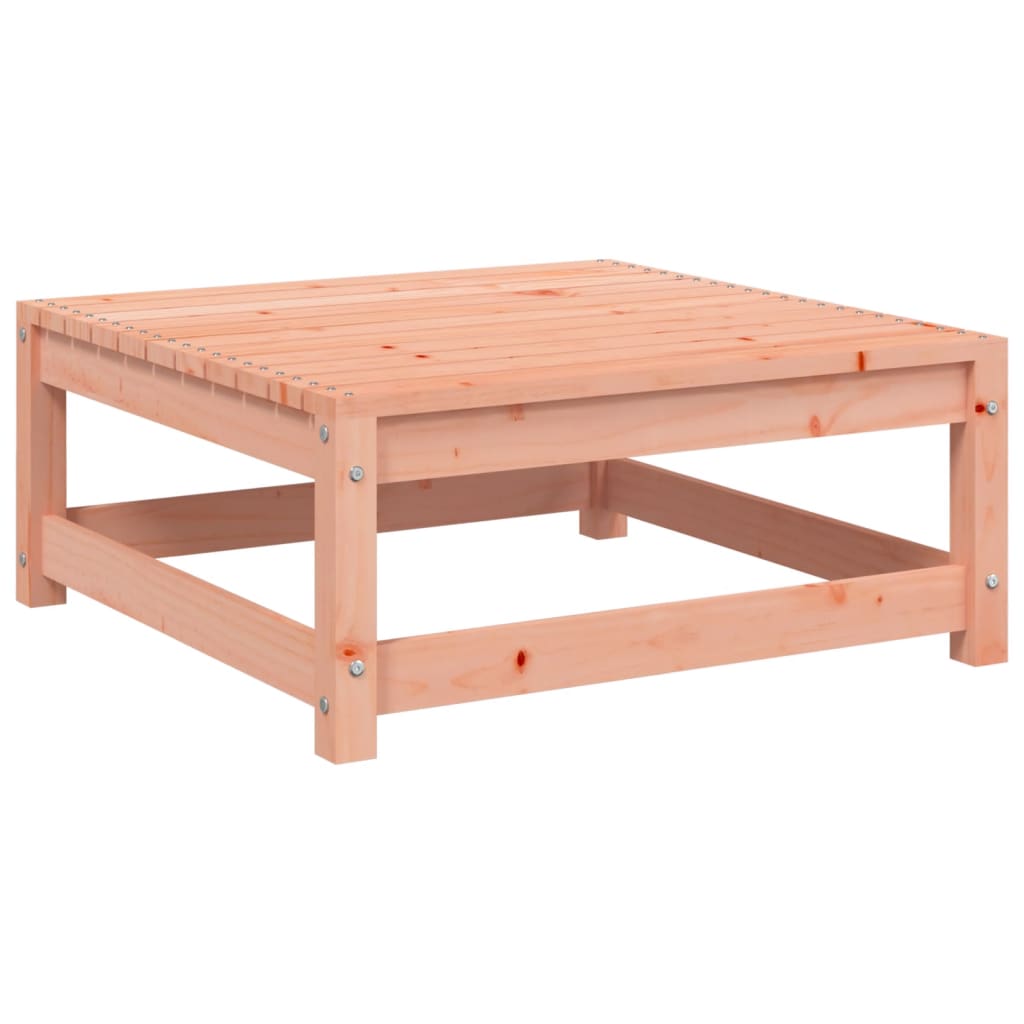 Garden sofa with stool 2-seater solid wood Douglas fir