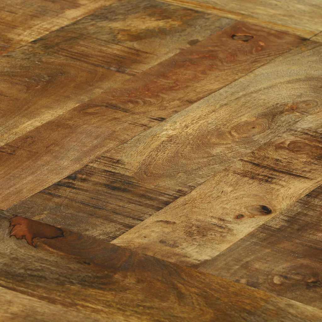 Esstisch Rund Ø160x76 cm Massivholz Raues Mango
