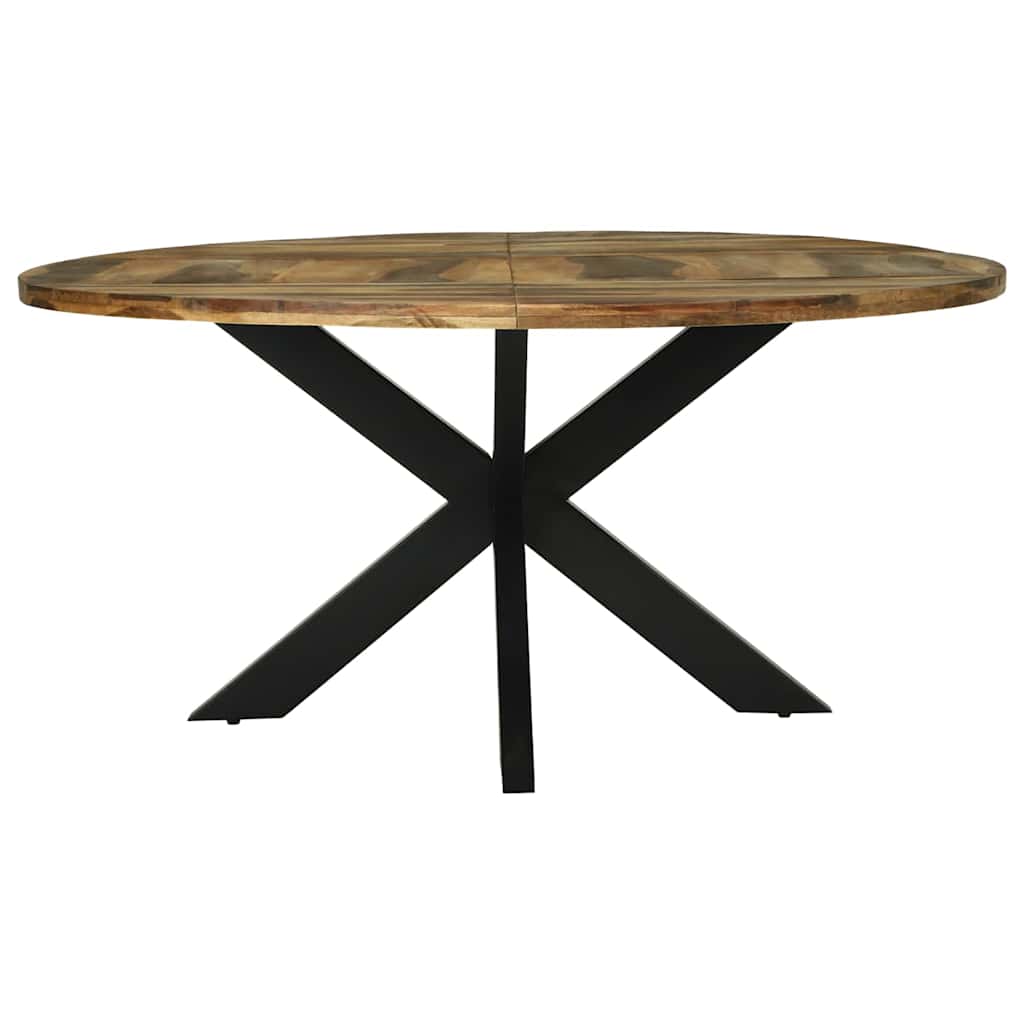Runder Esstisch Ø160x76 cm aus Massivholz Akazie