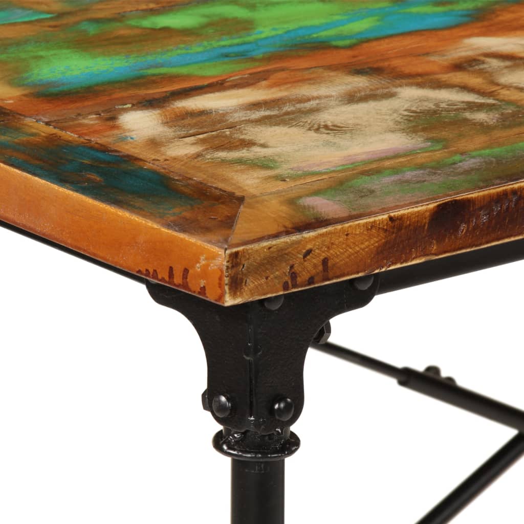 Dining table 220x90x77 cm solid reclaimed wood