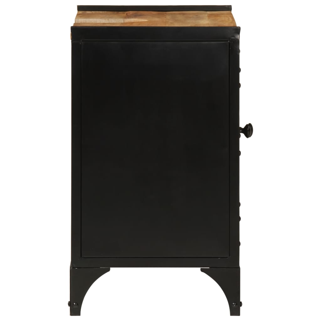 Vanity unit 55x35x60 cm iron and solid mango wood