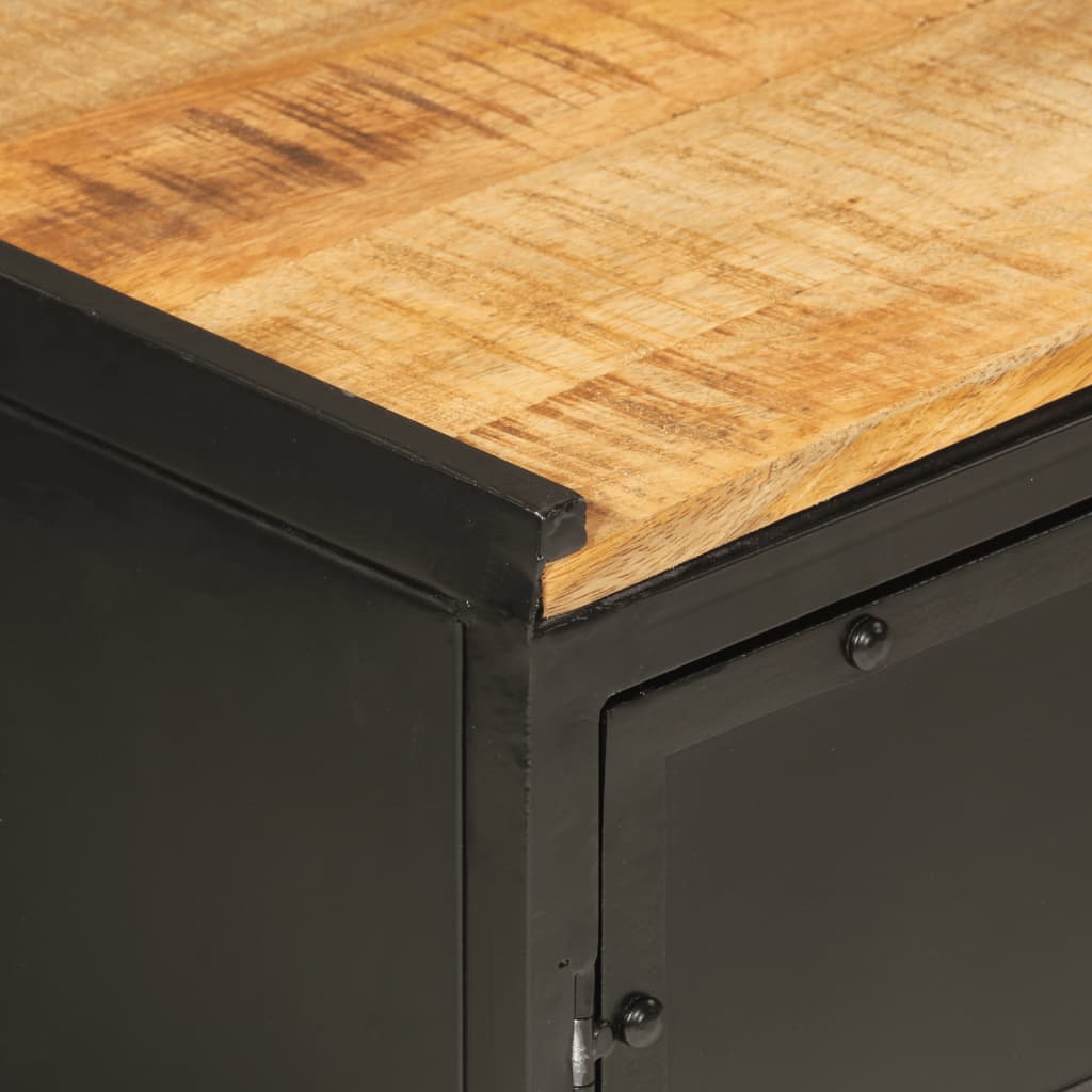 Vanity unit 55x35x60 cm iron and solid mango wood