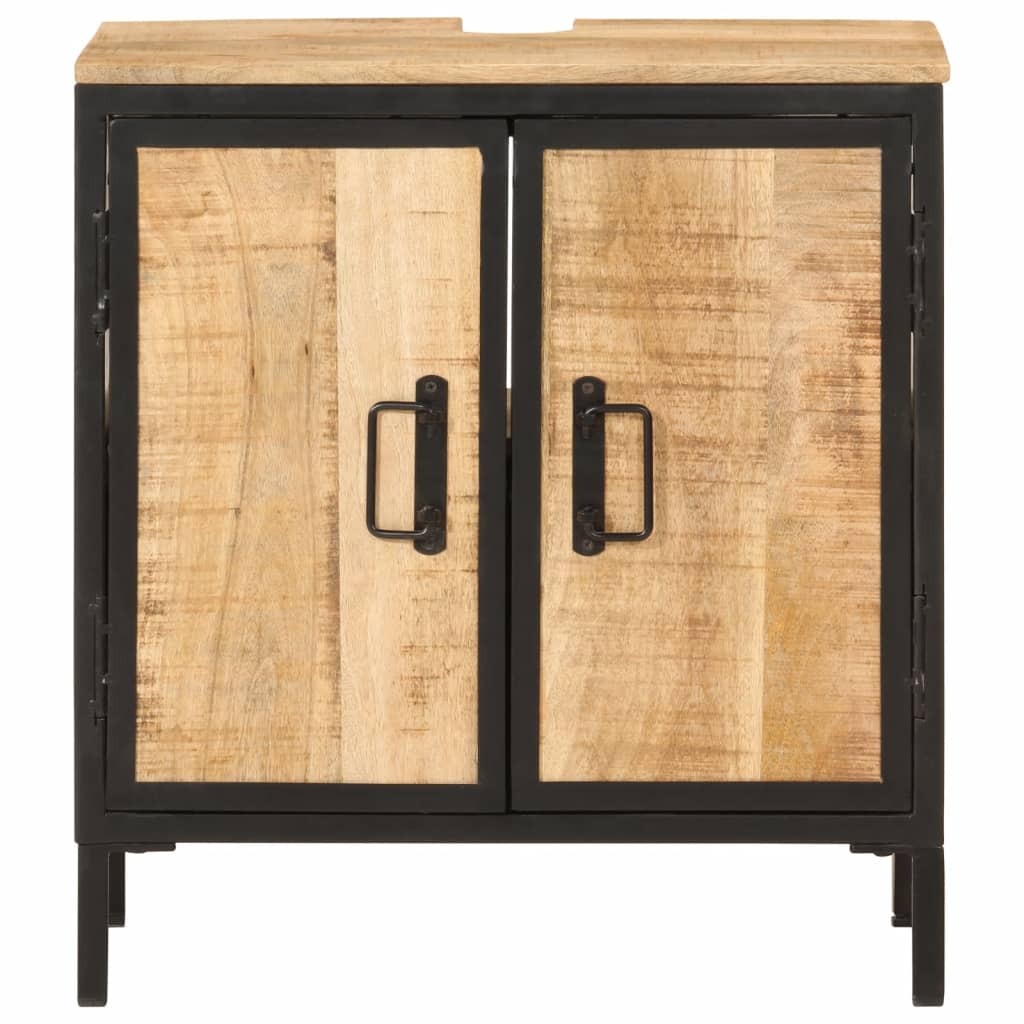 Vanity unit 55x35x60 cm solid mango wood and iron