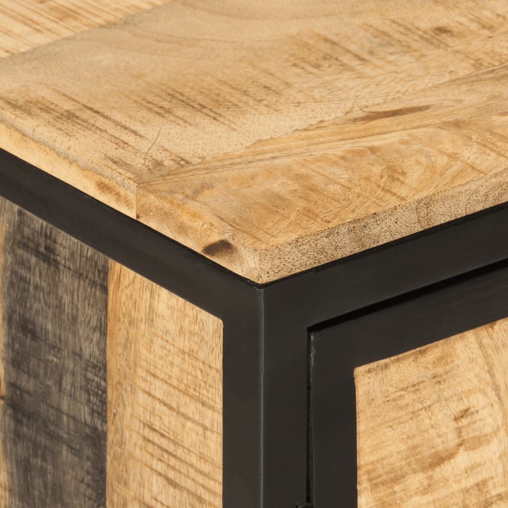 Vanity unit 55x35x60 cm solid mango wood and iron
