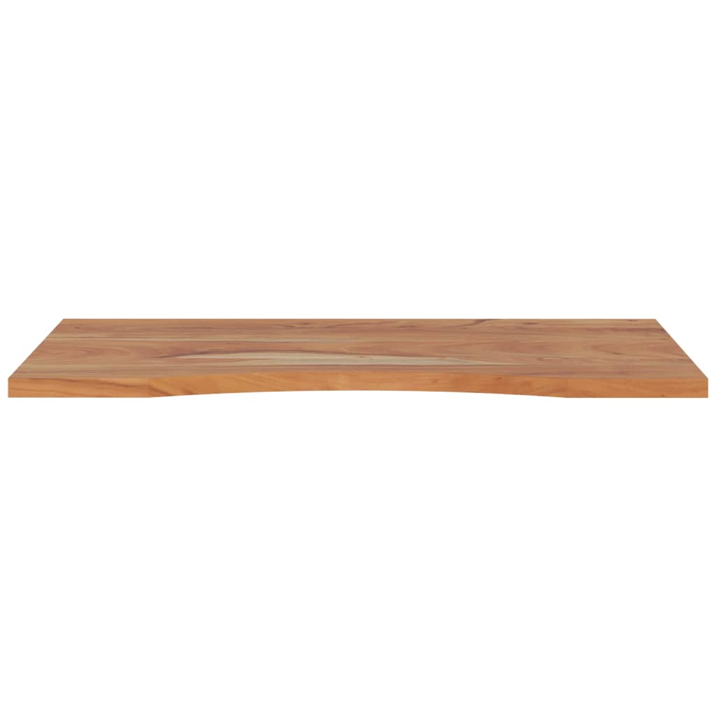 Desk top 80x50x2.5 cm rectangular solid wood acacia