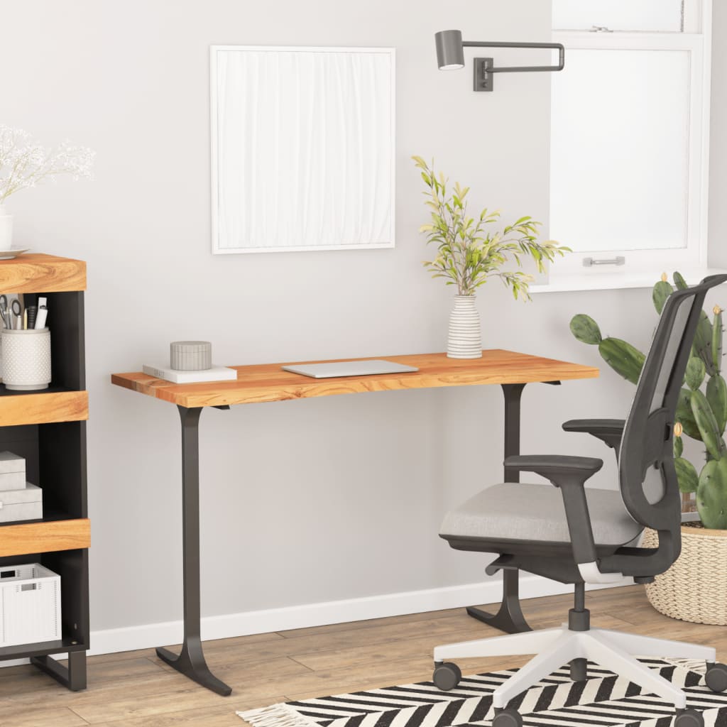 Desk top 110x50x2.5 cm rectangular solid wood acacia