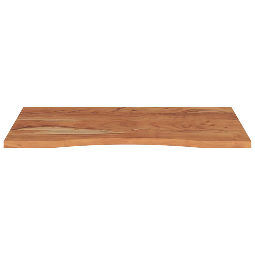 Desk top 80x60x2.5 cm rectangular solid acacia wood