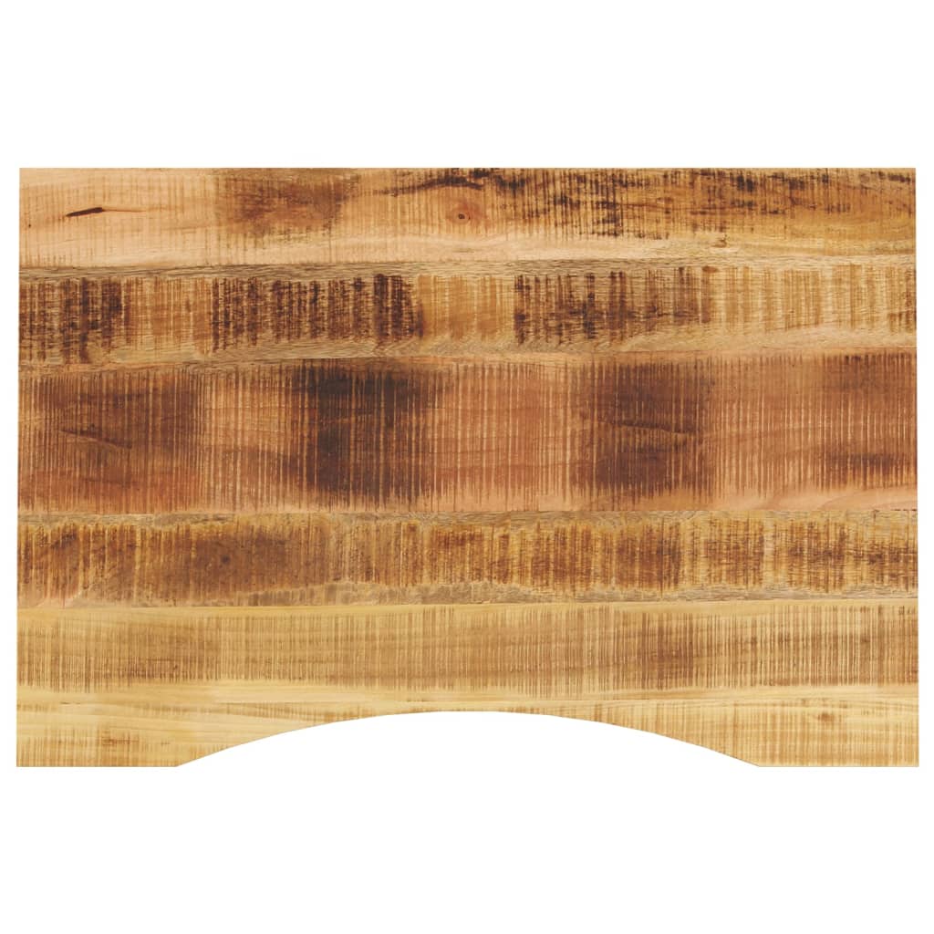Desk top with recess 80x50x2.5 cm solid mango wood