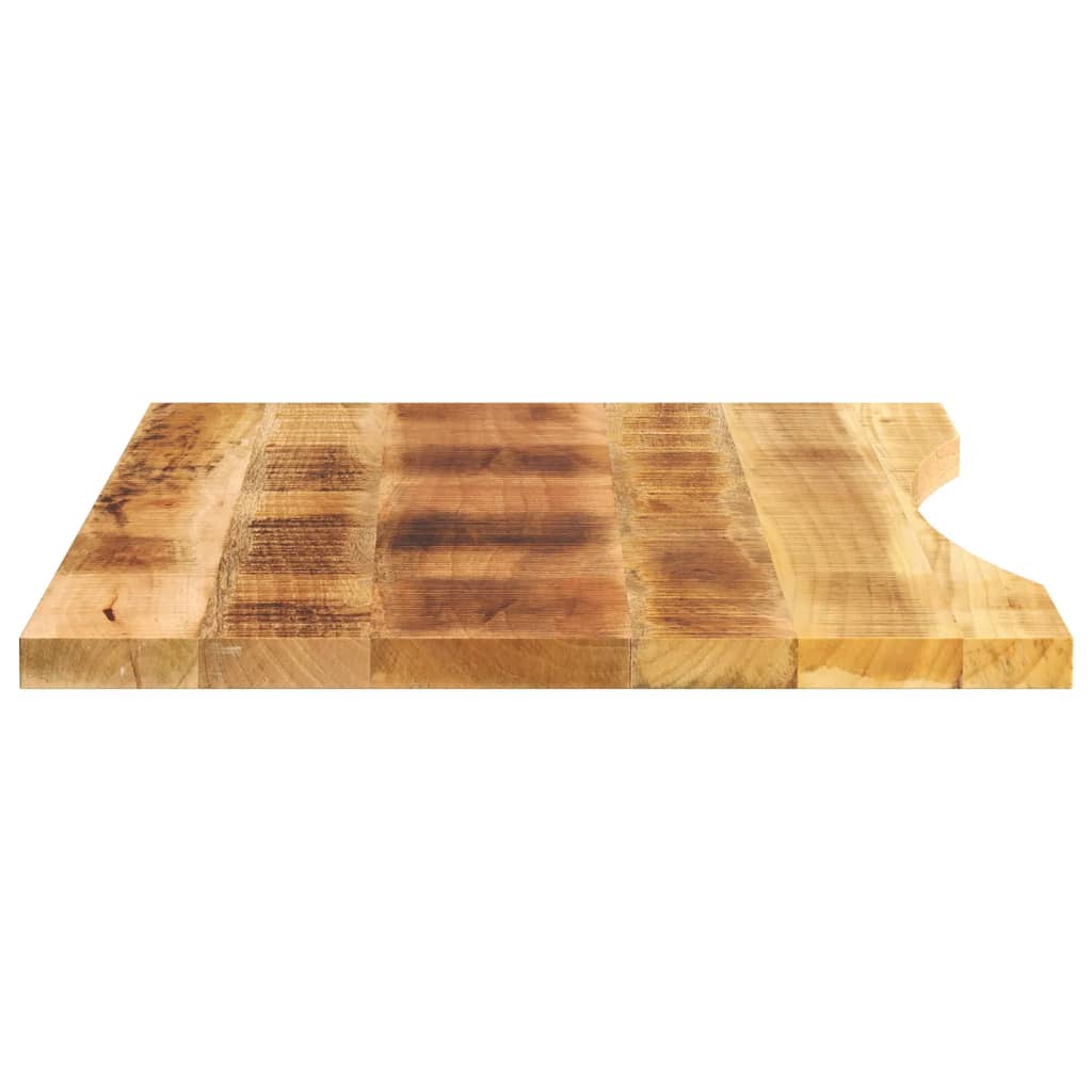Desk top with recess 80x50x2.5 cm solid mango wood