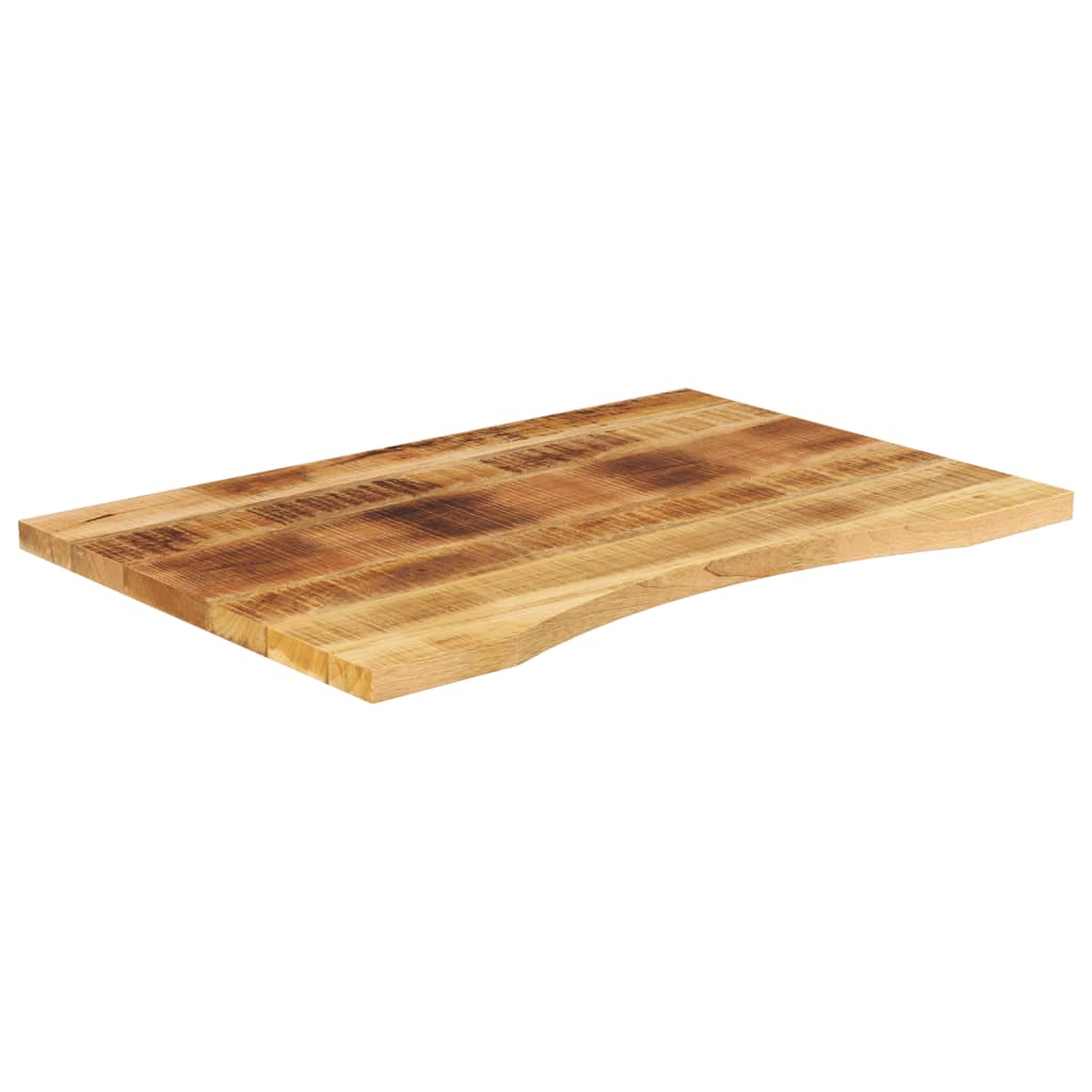 Desk top with recess 100x50x2.5cm solid mango wood