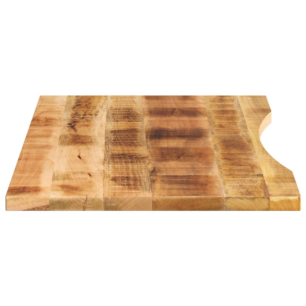 Desk top with recess 140x50x2.5cm solid mango wood