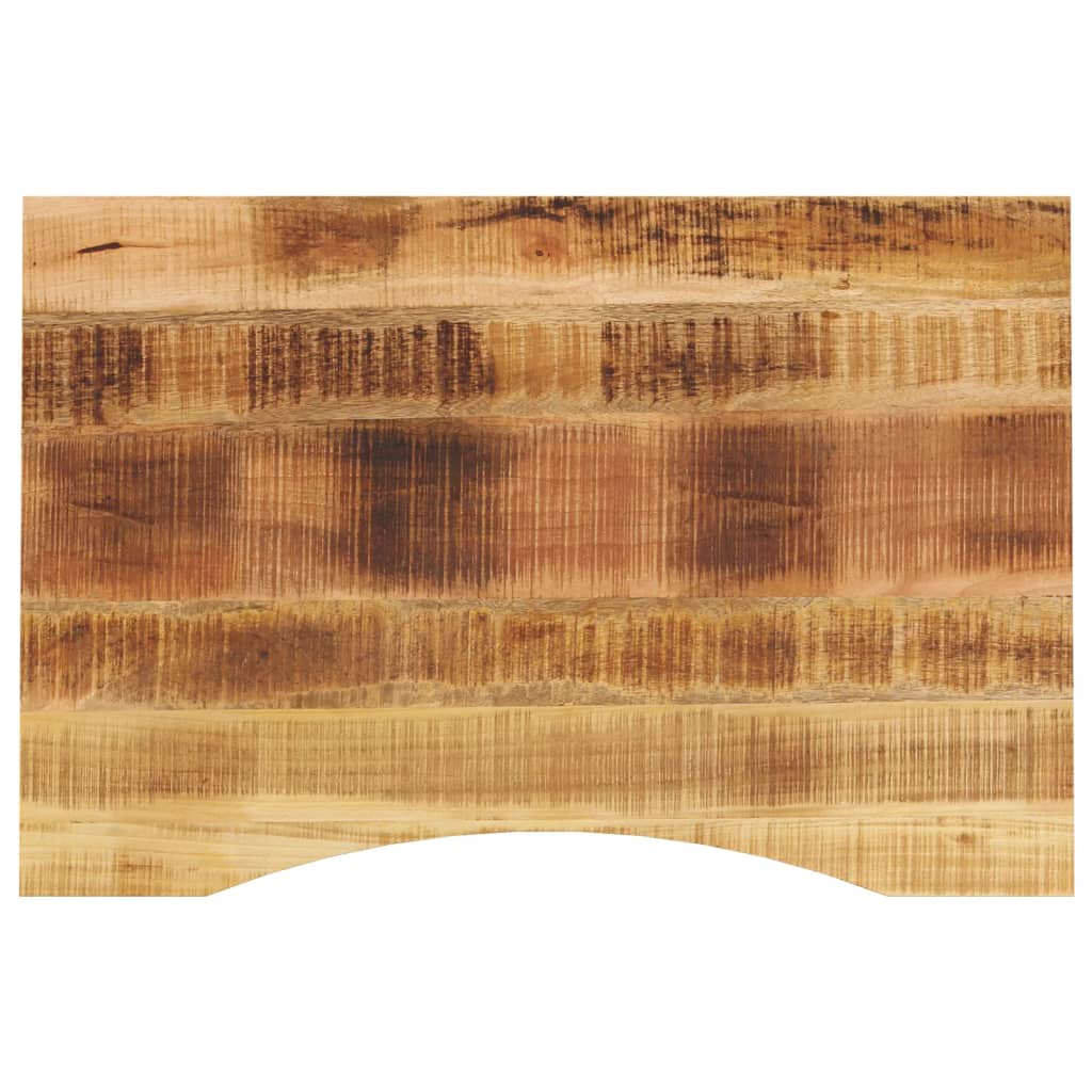 Desk top with recess 80x60x2.5 cm solid mango wood