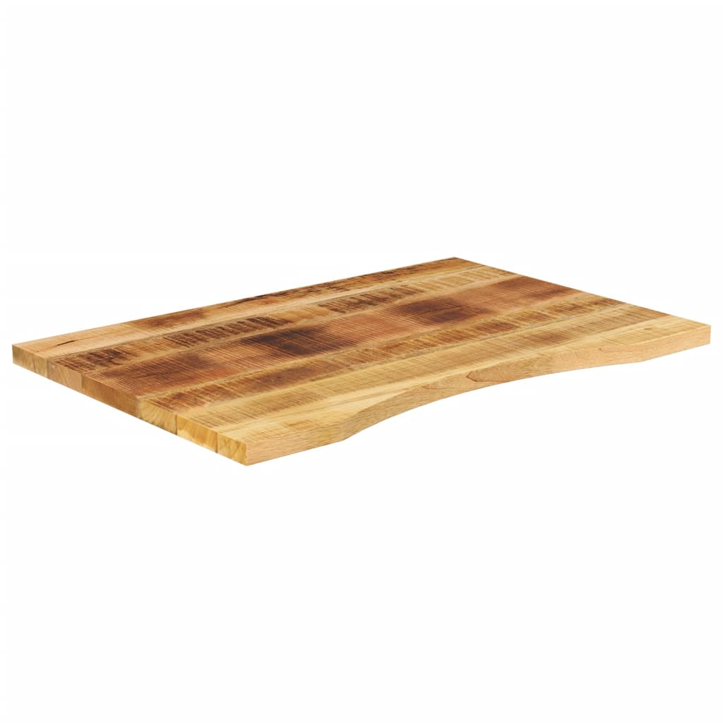 Desk top with recess 80x60x2.5 cm solid mango wood