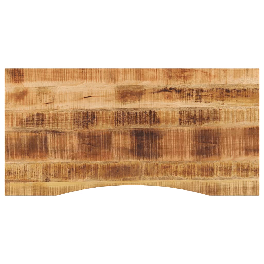Desk top with recess 120x60x2.5cm solid mango wood