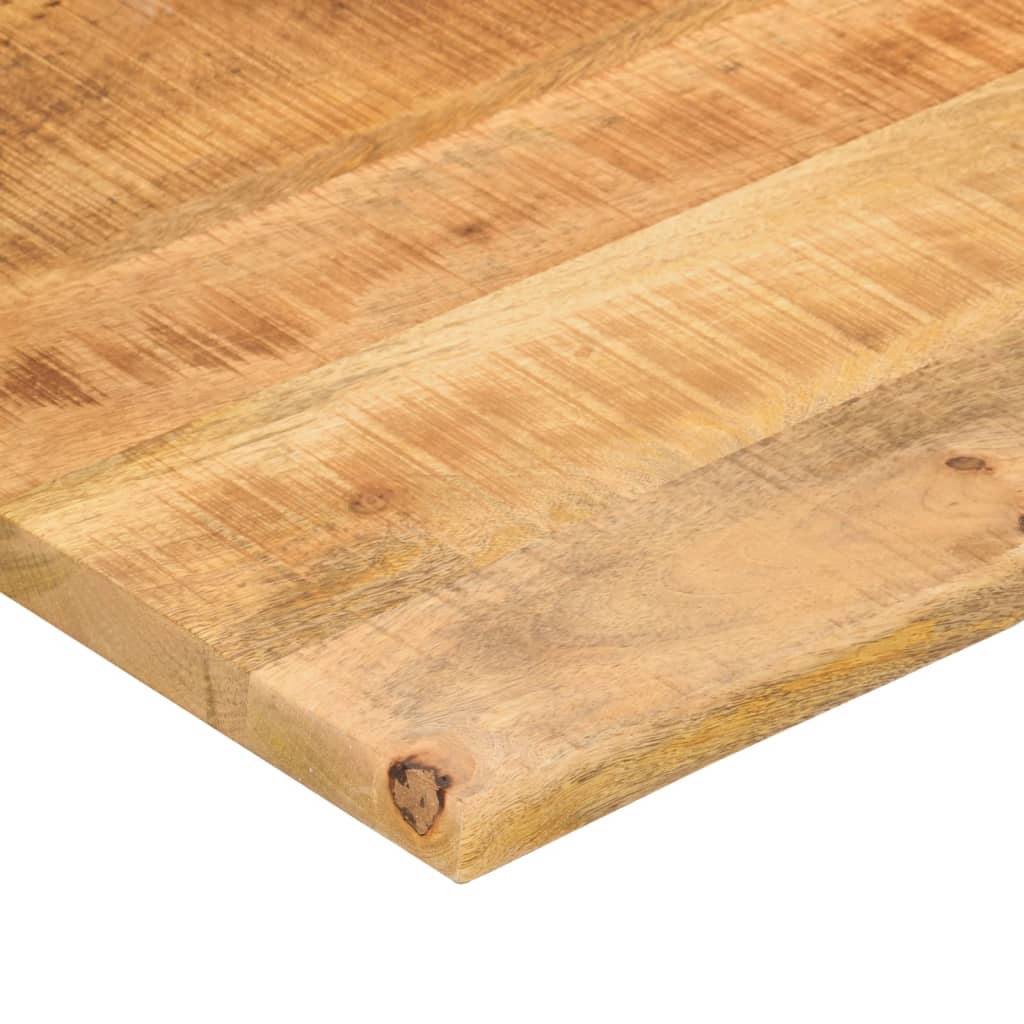 Desk top with recess 120x60x2.5cm solid mango wood