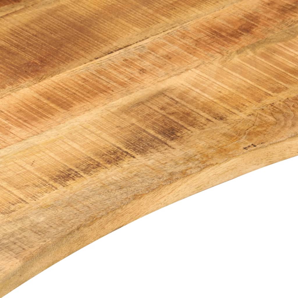 Desk top with recess 120x60x2.5cm solid mango wood