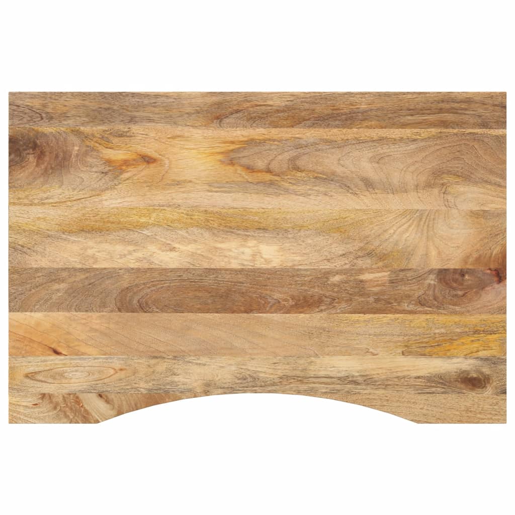 Desk top with recess 80x50x2.5 cm solid mango wood