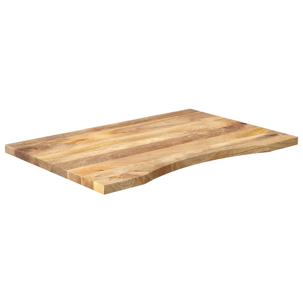 Desk top with recess 80x50x2.5 cm solid mango wood