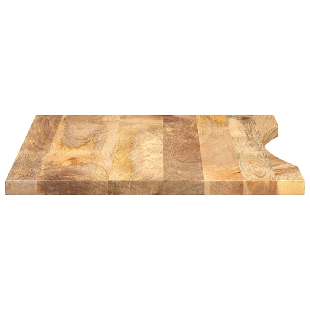 Desk top with recess 80x50x2.5 cm solid mango wood