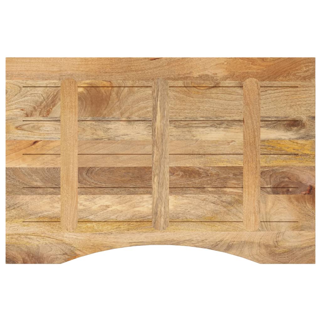 Desk top with recess 80x50x2.5 cm solid mango wood