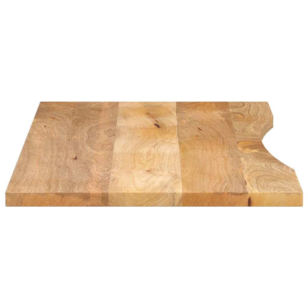 Plateau de bureau avec niche 110x50x2,5cm en manguier massif