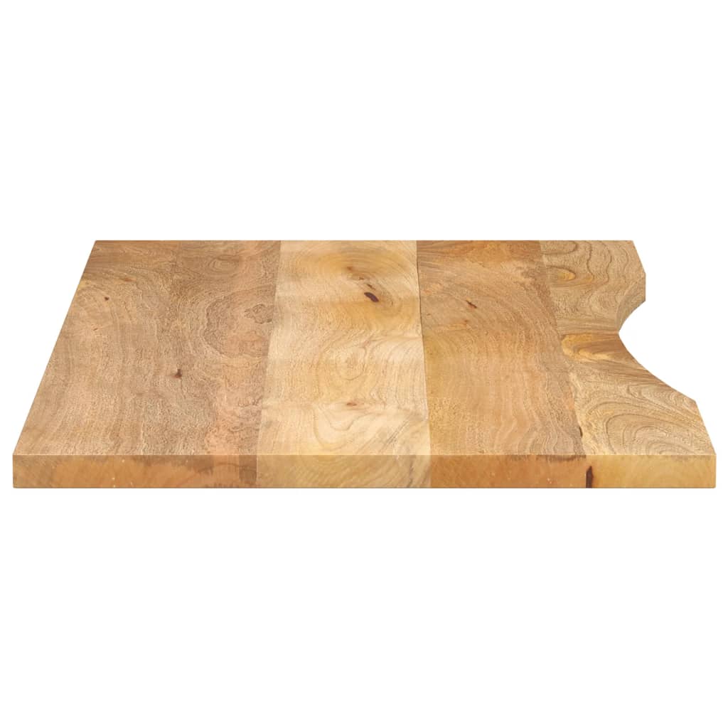 Plateau de bureau avec niche 110x60x2,5cm en manguier massif