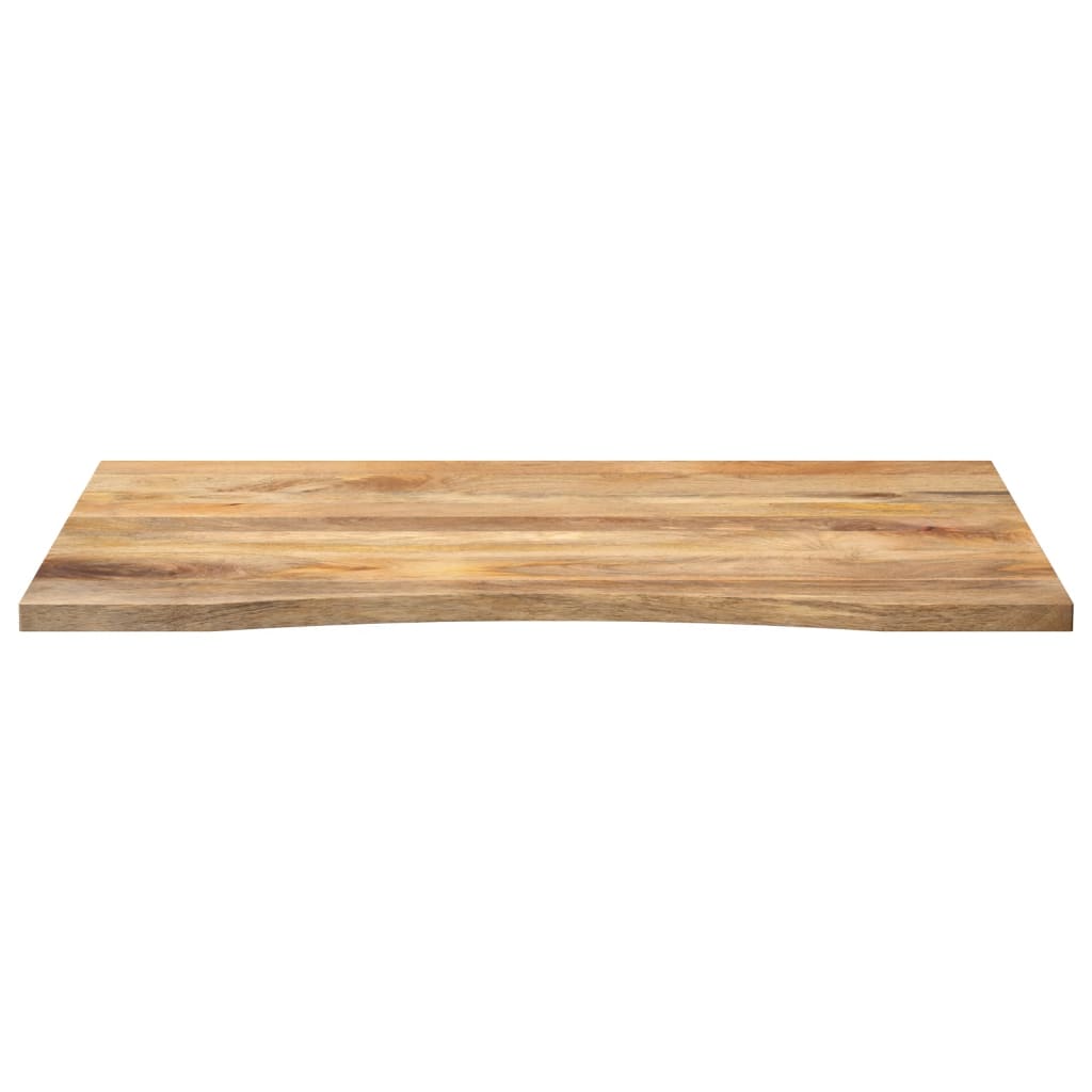 Plateau de bureau avec niche 100x80x2,5cm en manguier massif