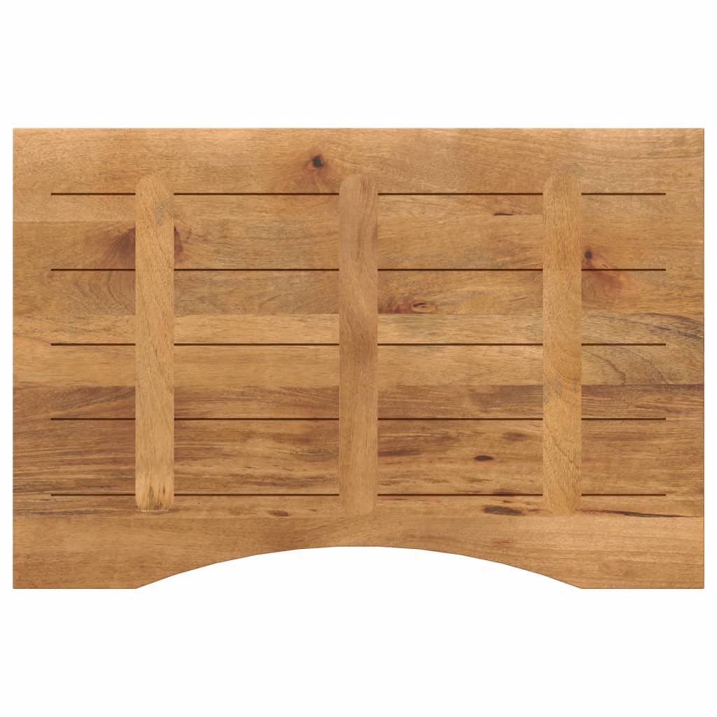 Desk top with recess 80x50x2.5 cm solid mango wood