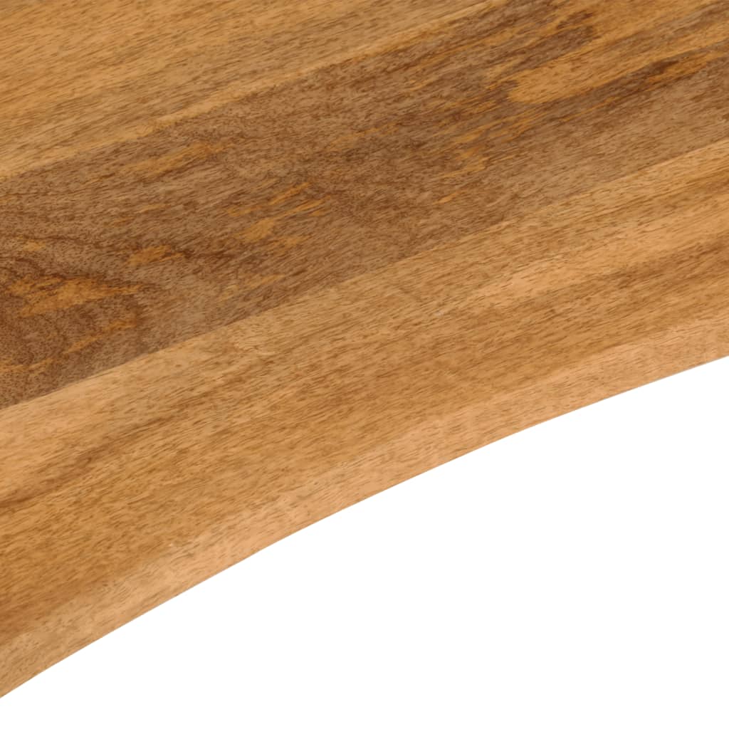Desk top with recess 80x50x2.5 cm solid mango wood