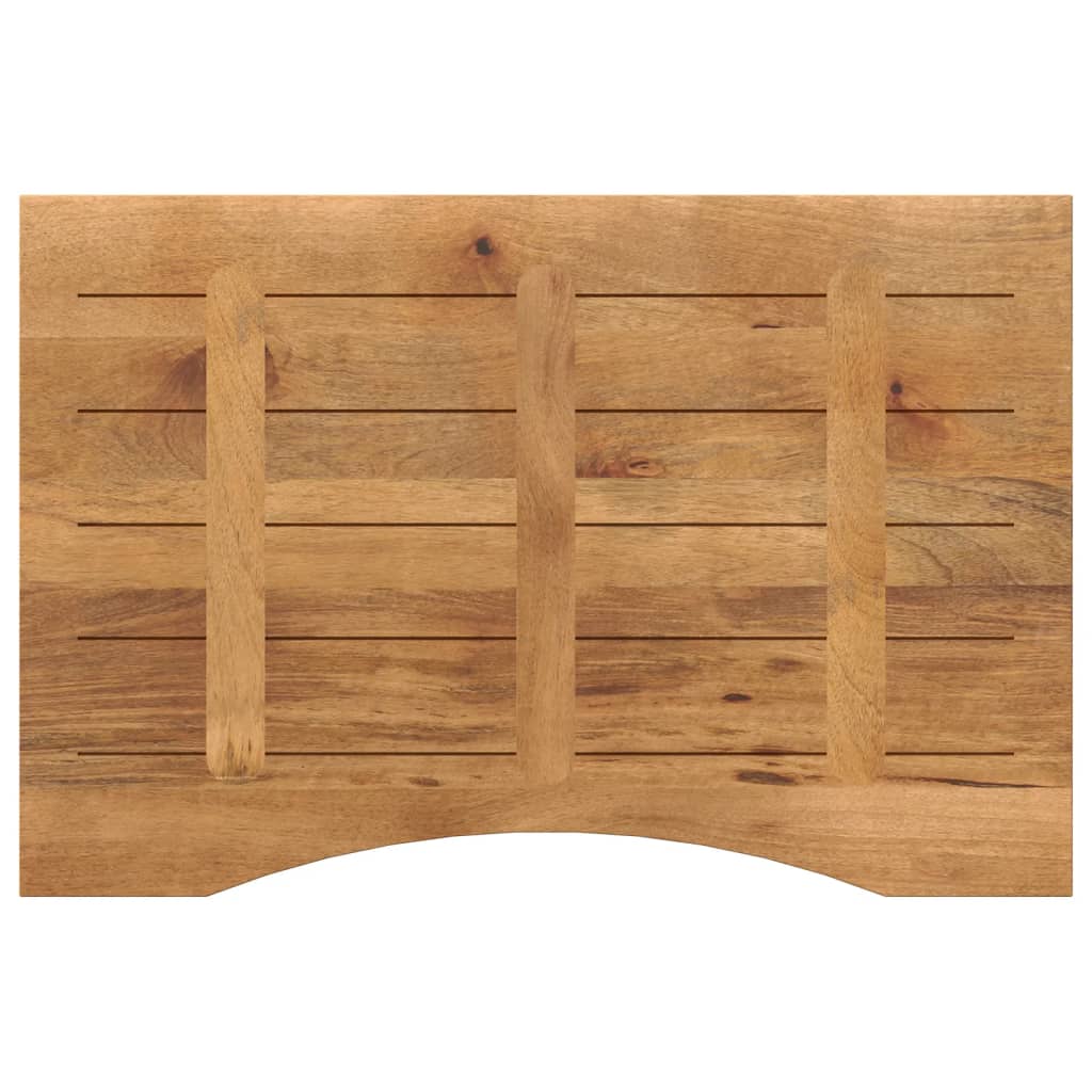 Desk top with recess 100x50x2.5cm solid mango wood