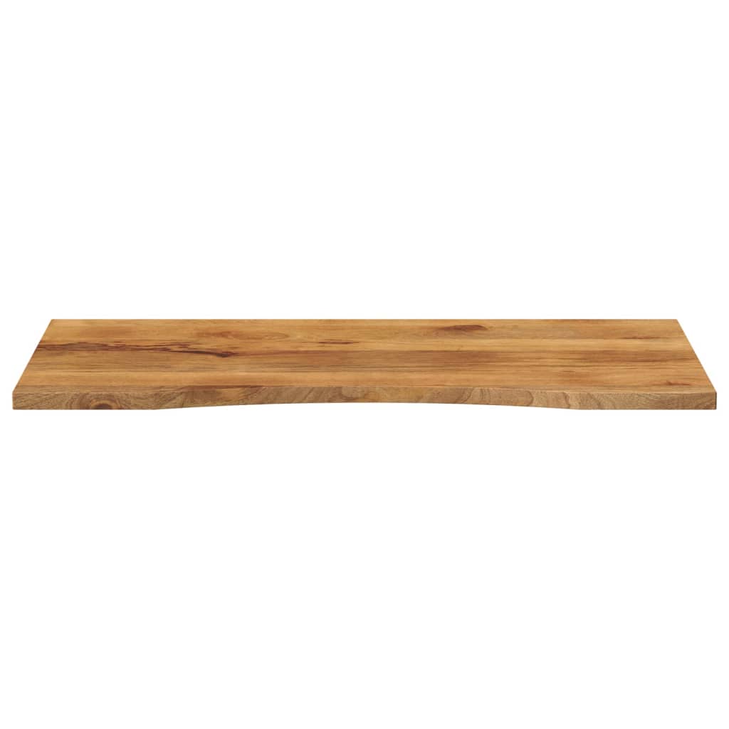 Desk top with recess 140x50x2.5cm solid mango wood