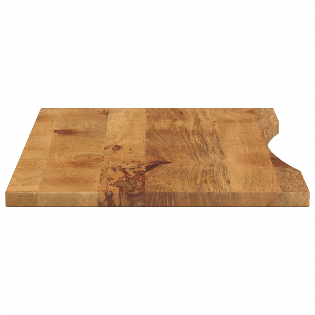 Desk top with recess 140x50x2.5cm solid mango wood