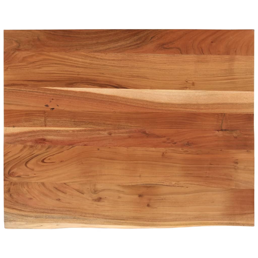 Desk top 90x80x2.5 cm solid acacia wood tree edge