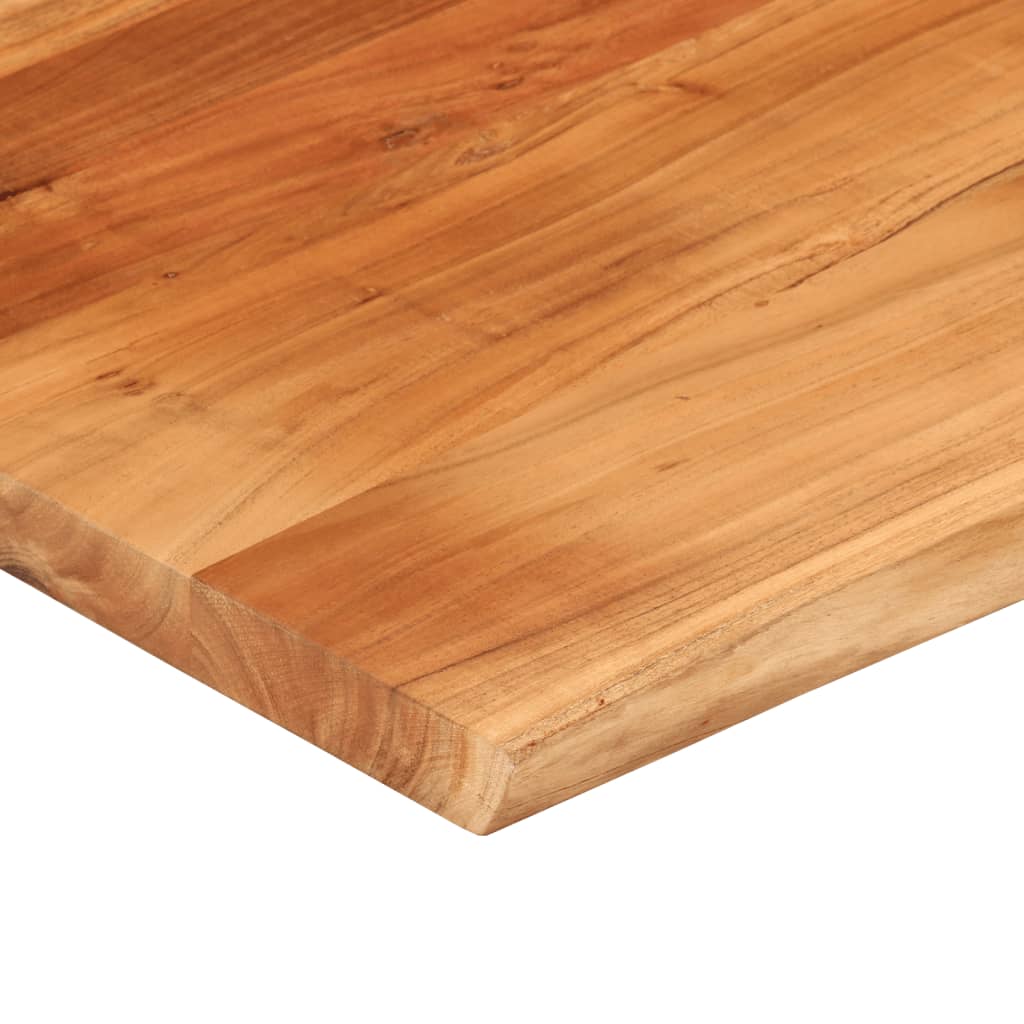 Desk top 90x80x2.5 cm solid acacia wood tree edge