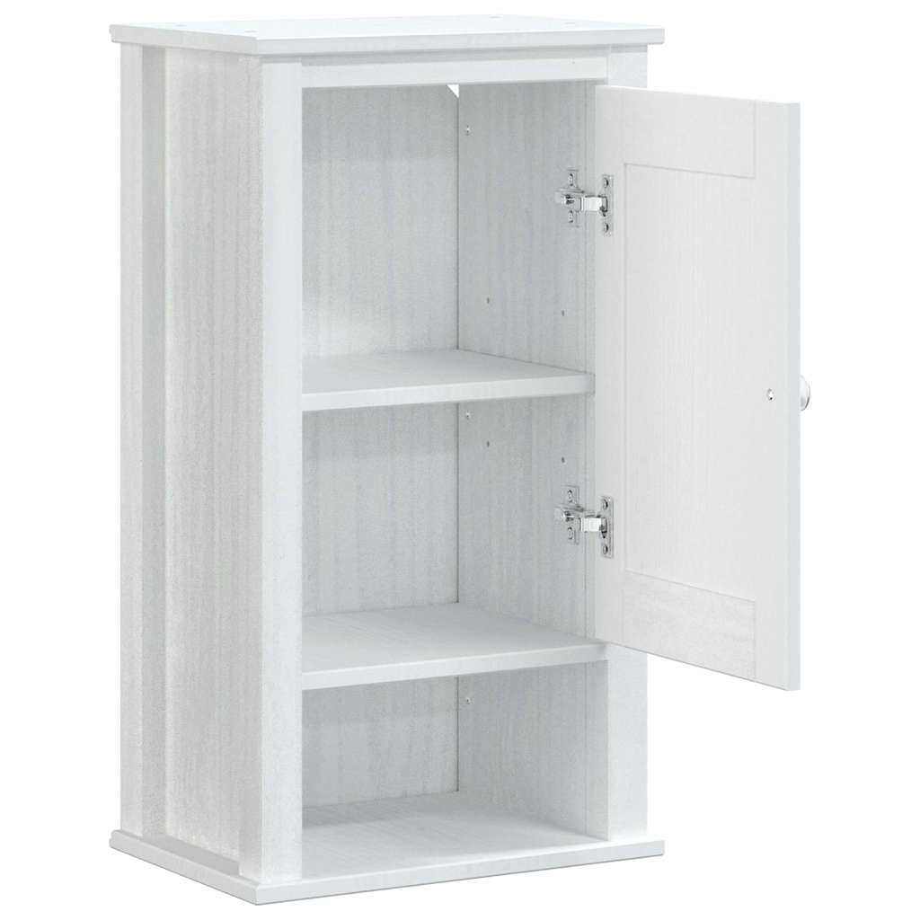 Bathroom wall cabinet BERG white 40x27x71.5 cm solid pine wood