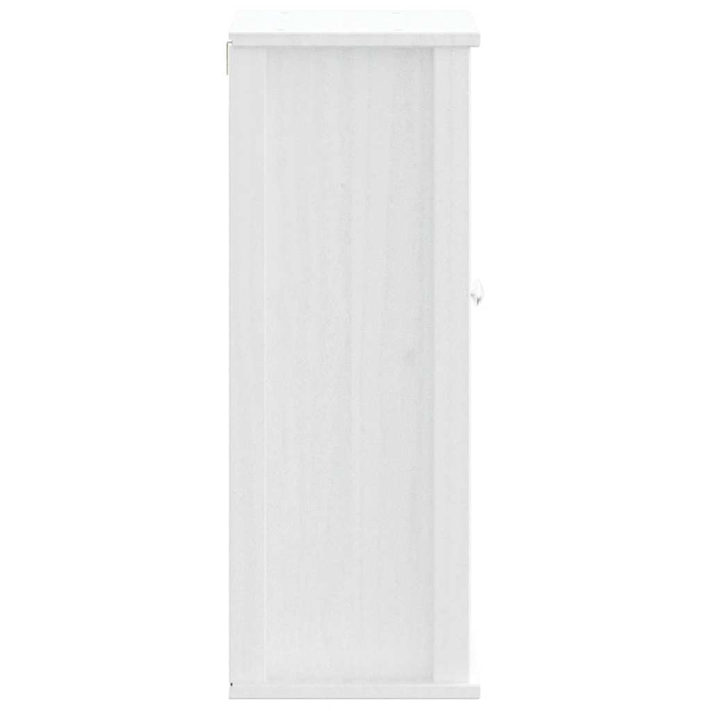 Bathroom wall cabinet BERG white 40x27x71.5 cm solid pine wood