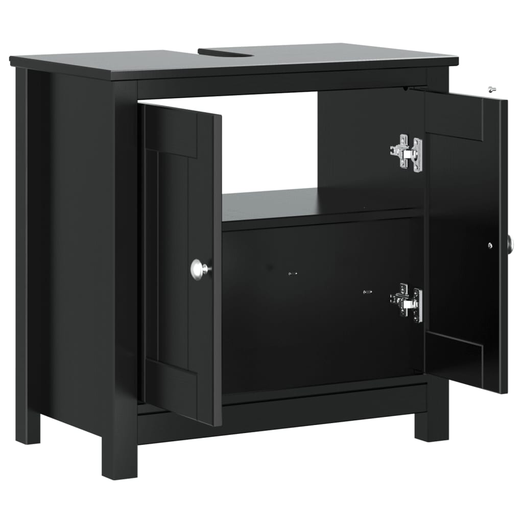 BERG vanity unit, black, 60x34x59 cm, pinewood