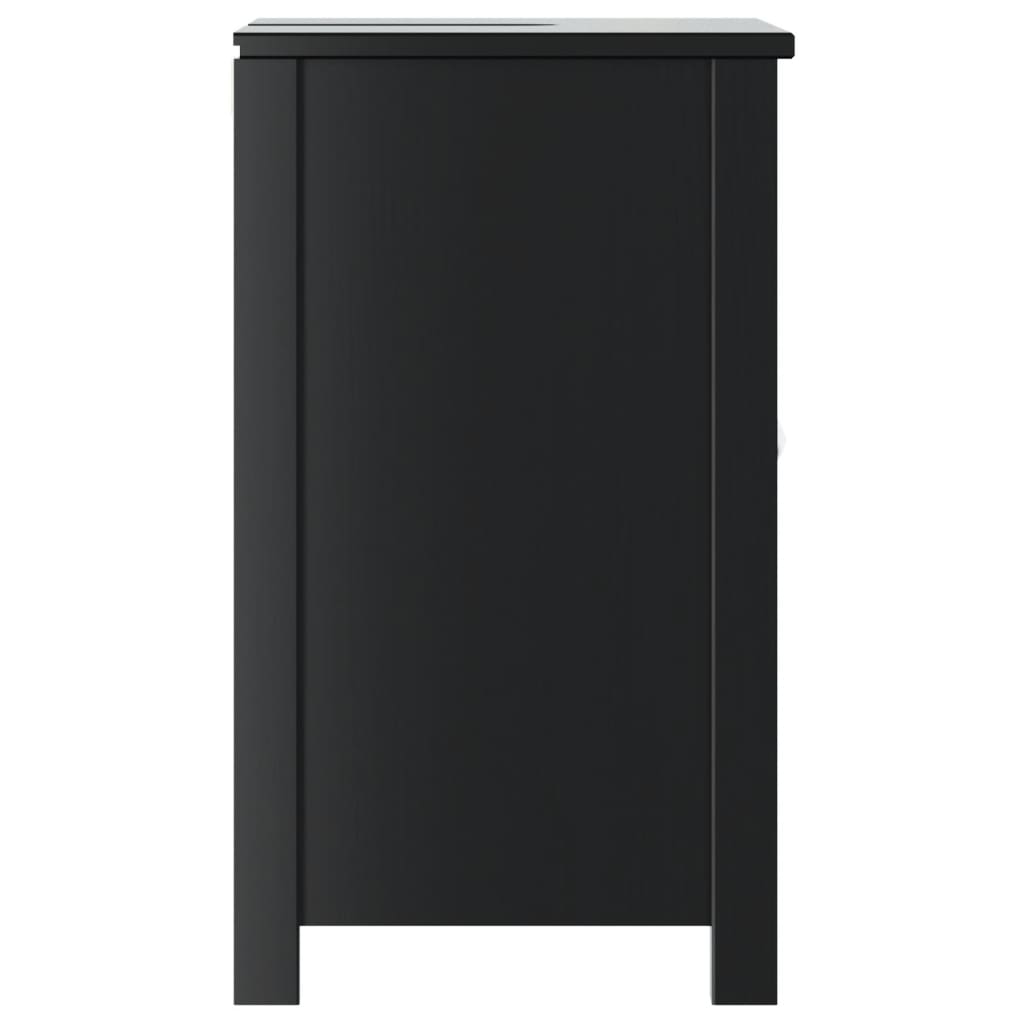 BERG vanity unit, black, 60x34x59 cm, pinewood