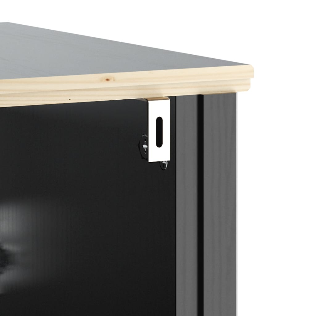 BERG vanity unit, black, 60x34x59 cm, pinewood