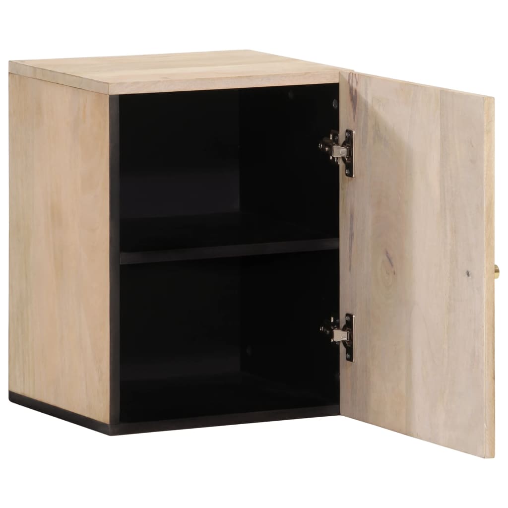 Bathroom wall cabinet 38x33x48 cm solid mango wood