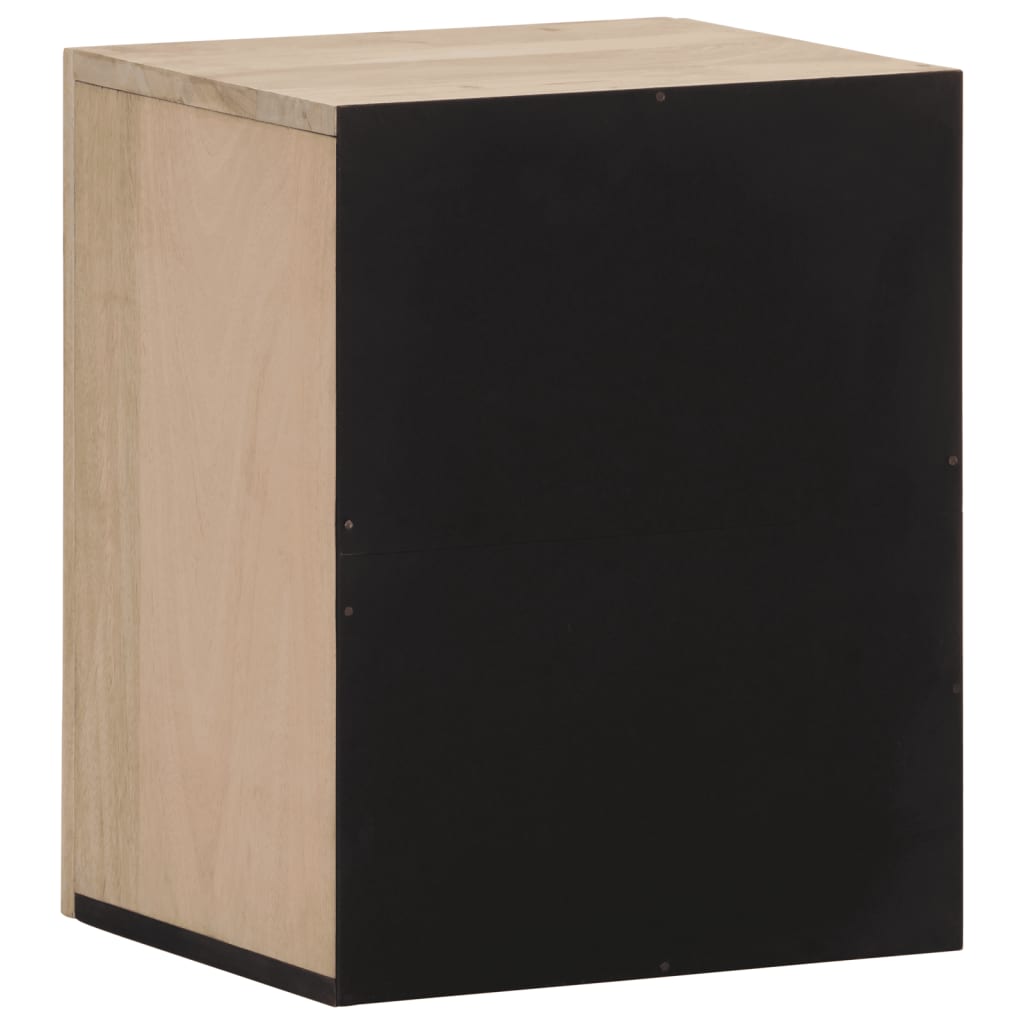 Bathroom wall cabinet 38x33x48 cm solid mango wood
